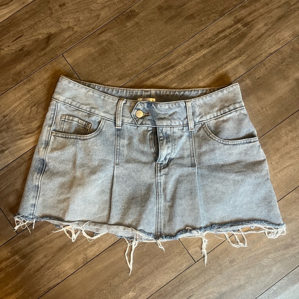 Orange Kiss Denim Skirt